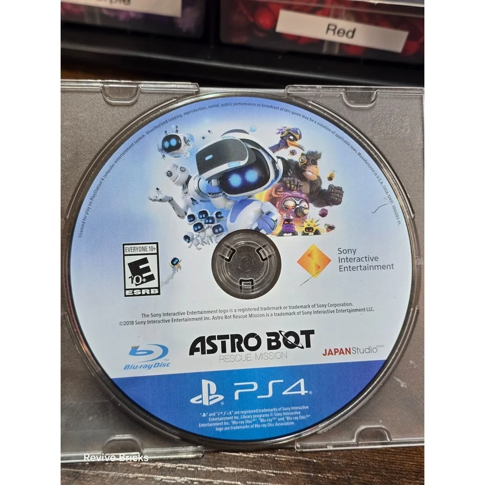 Astro Bot Rescue Mission VR (Sony PlayStation 4, PS4, 2018) Game Only Tested VGC